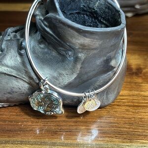 Alex and Ani Silver Elephant Charm Bracelet